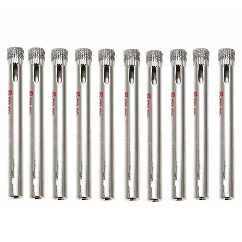 

10pcs 6mm Diamond Drill Bit Saw For Drill Hole On Tile Rock Marble Granite Glass