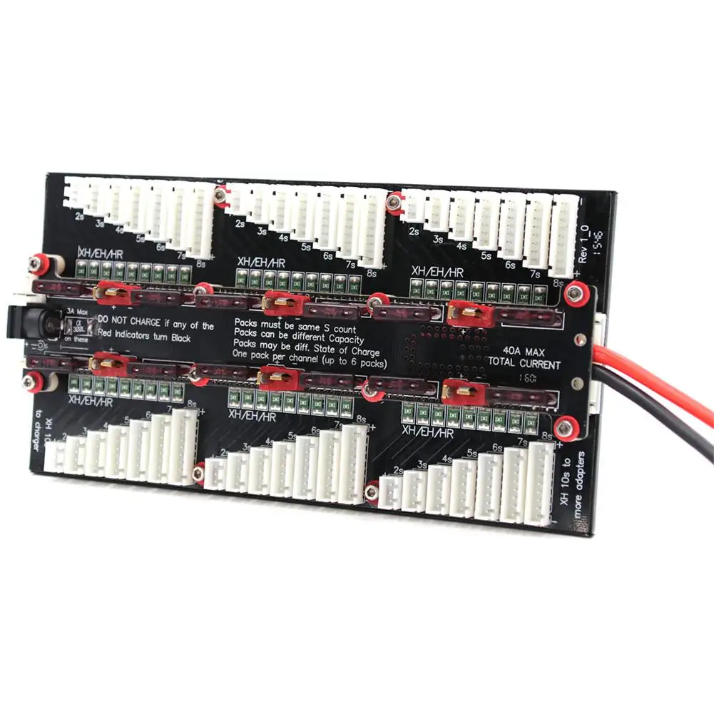 Плата адаптера для зарядки литий-полимерных аккумуляторов RCtown T Plug XT60 40A PL8 PL6 MPA 6Ch