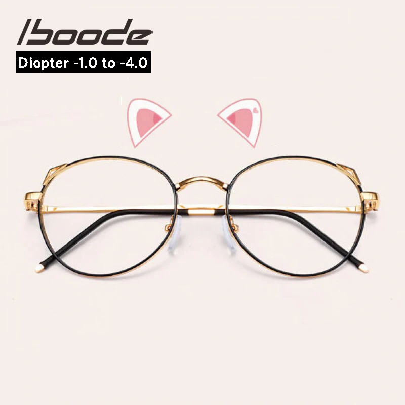 Iboode высококачественные очки с круглыми линзами Ultalight металлическая оправа для