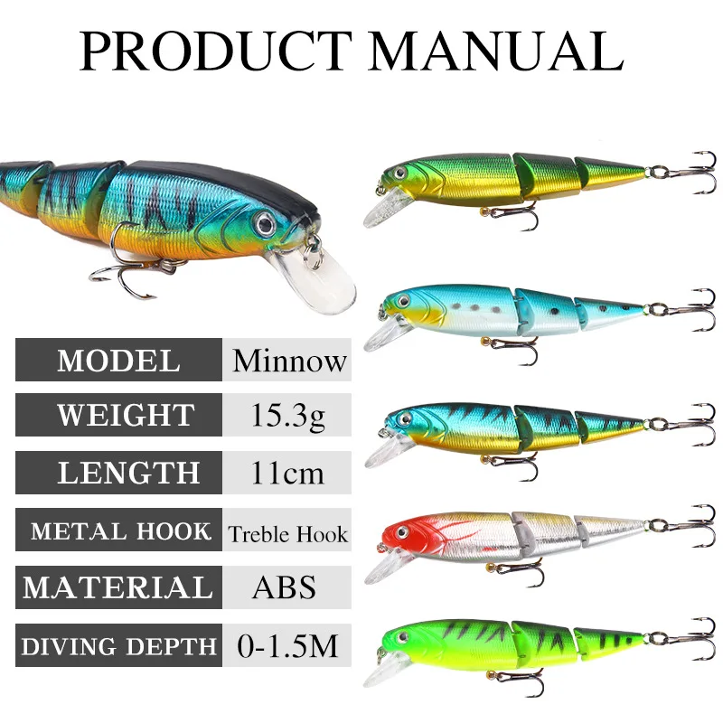Рыболовная приманка 1 шт. аксессуары для рыбалки искусственная 11 см 15 3 г