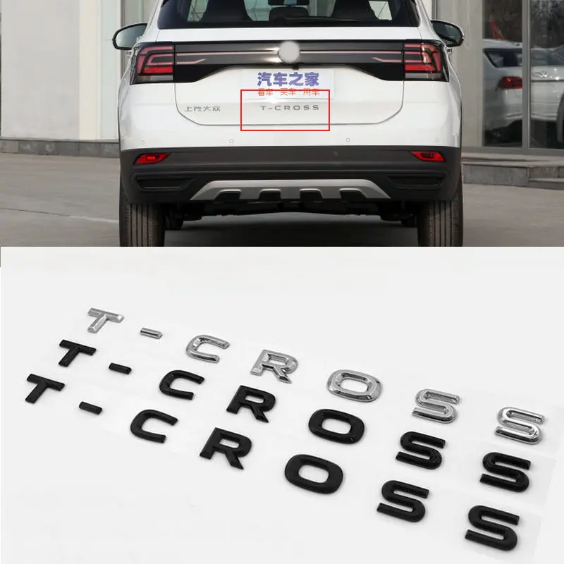 

Нанесите на этикетку багажного отделения T-CROSS TCROSS, серебристо-черный
