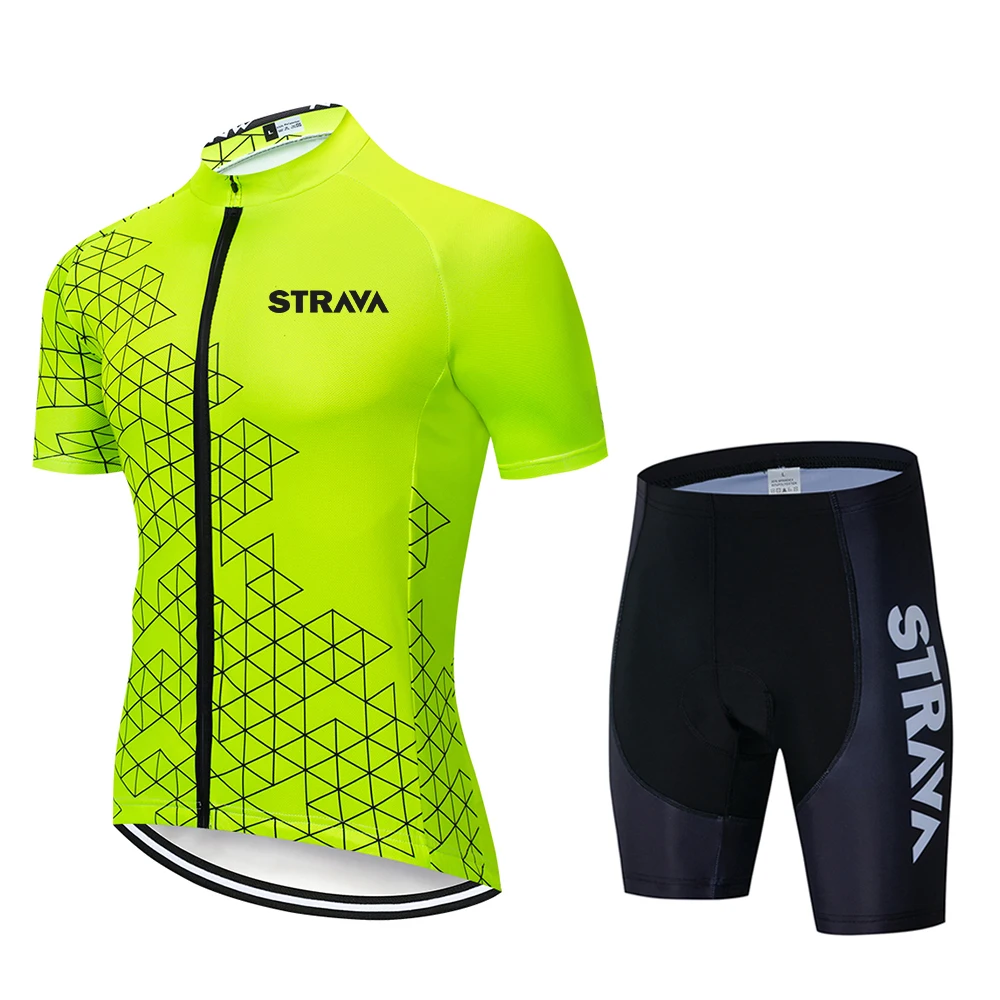 2021 STRAVA летний велосипедный трикотажный комплект Майо велосипедная одежда для