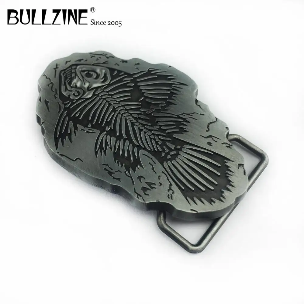 Bullzine цинковый сплав ретро падение доставка Рыболовная пряжка на ремешке