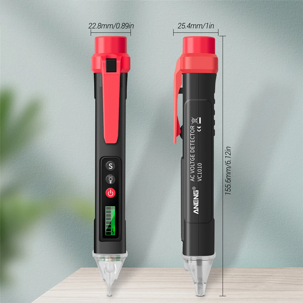 

VC1010 Digital LCD AC/DC Voltage Detectors Portable Smart Tester Pen Meter 12-1000V Current Electric Sensor with LED light