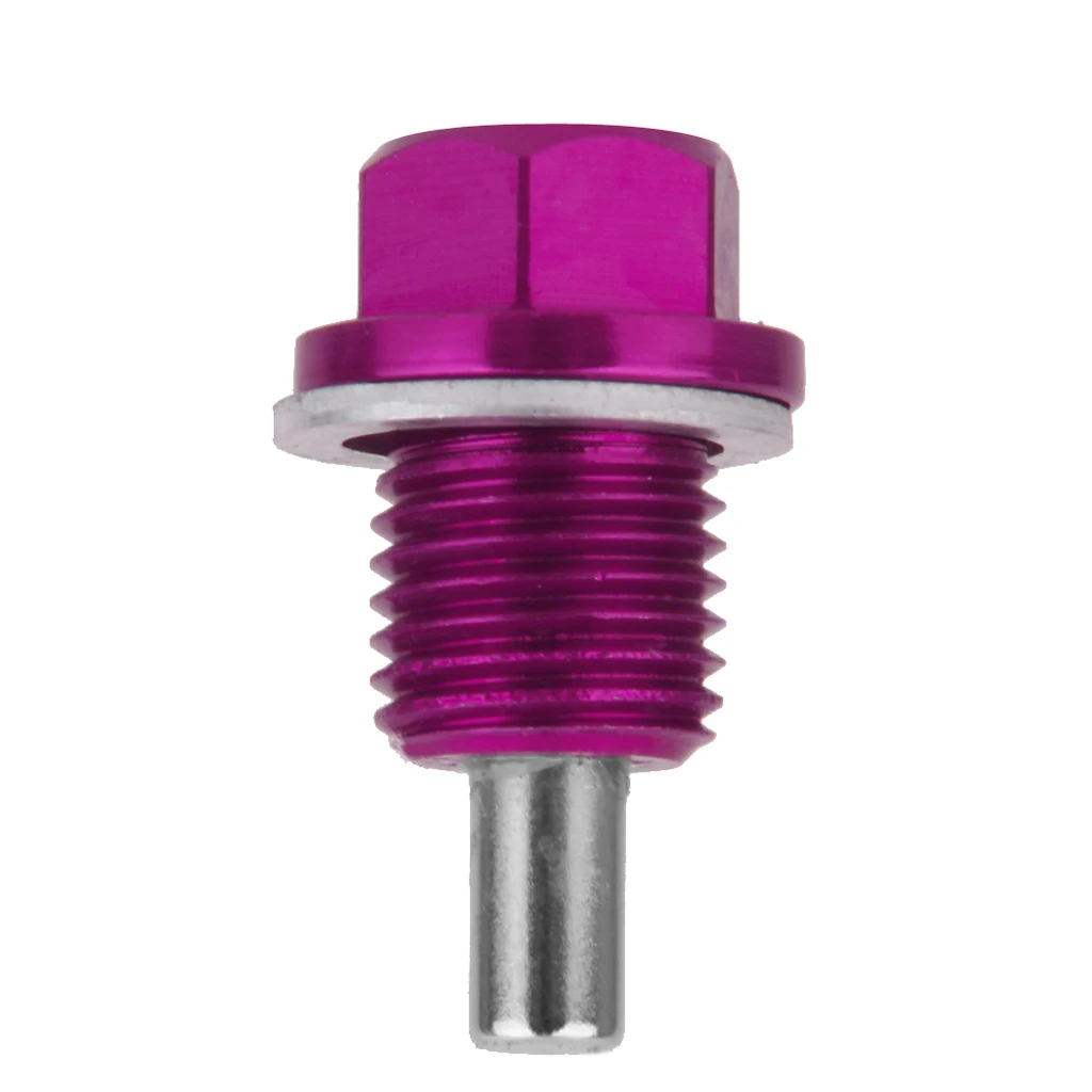M14X1.5mm Anodized Magnetic Engine Oil Sump Drain Plug Universal Purple | Автомобили и мотоциклы