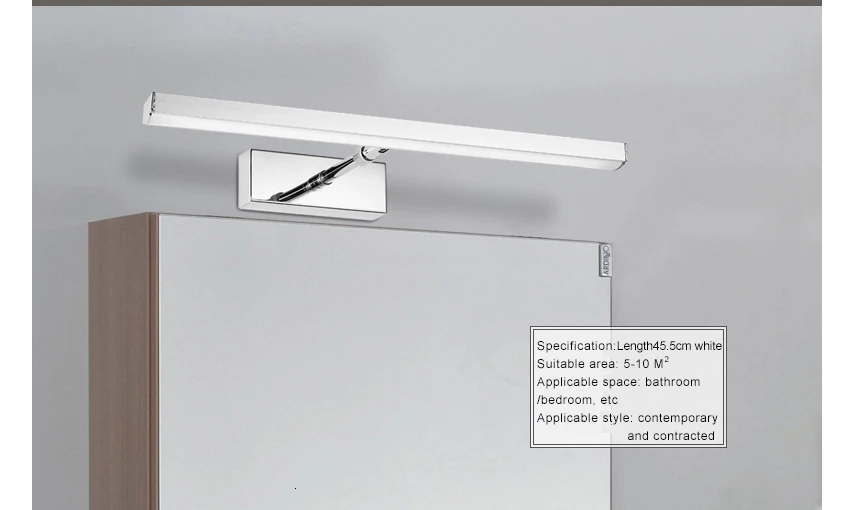Горячая Распродажа Ванная комната светодиодный Зеркало бра AC220V/110 В Акриловые Мини Стиль теплый белый/холодный белый светодиодный настенные светильники без переключателя