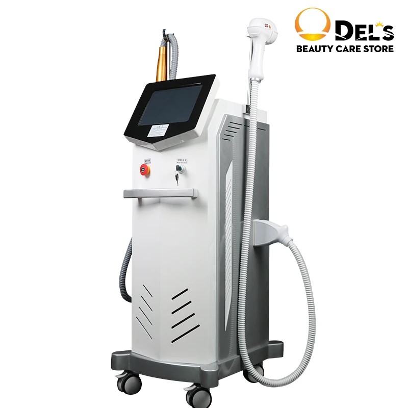 

Диодный лазер для удаления волос 2 в 1, безболезненное удаление волос с долговременной татуировкой, депиляция, 808 нм