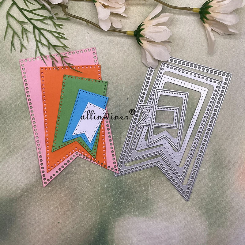 

5 шт., трафареты для резки металла, для скрапбукинга