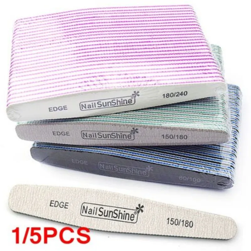 

3Pcs/Lot Professional Nail Files 100/180 Sanding Buffer Block Pedicure Manicure Buffing Polish Beauty Nail Art Tools Nail File