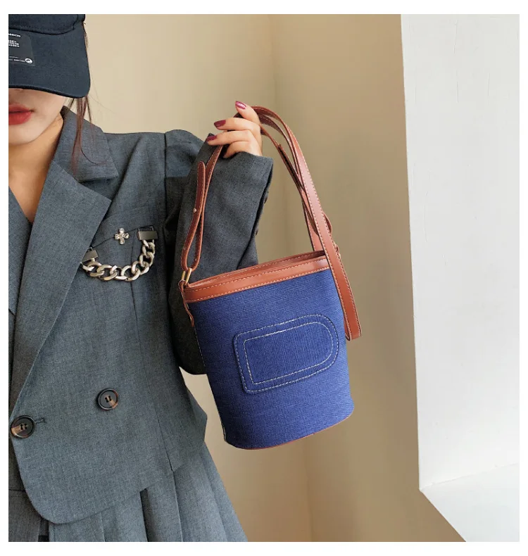 

High Quality Tote Women Denim Purses Fashion Female Shoulder Armpit Bolsa Causal Big Capacity Bucket Undeararm Bags INS New Sac