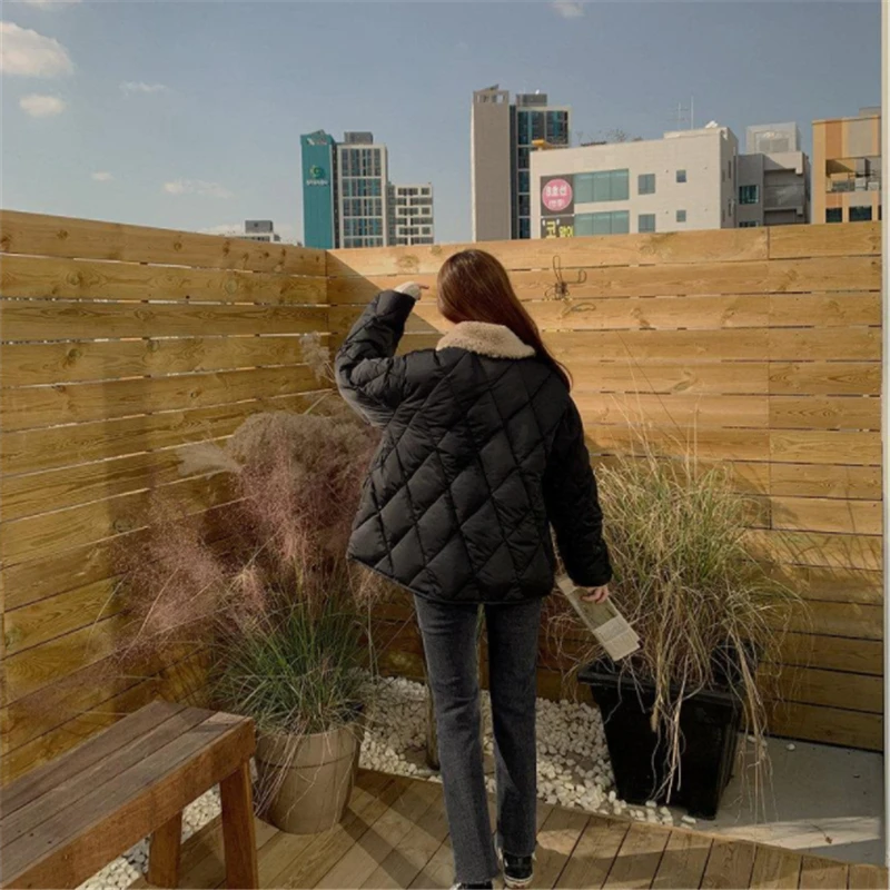 

2021 New Womens Parkas Winter Jacket Women Plus Size Outwear Long Parka Mujer Cotton Padded Overcoat Casual Oversize Coat Female