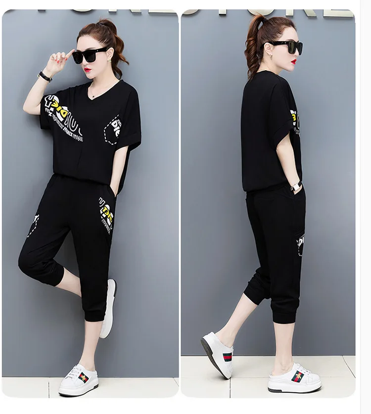 Спортивный костюм женский комплект из двух предметов Vetement Femme 2019 Chandal Mujer 2 Piezas