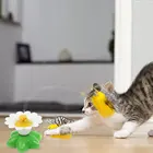 Игрушки кошки интерактивная игрушка для кошек Автоматическая вращающаяся электрическая летящей птицы бабочка пчела интерактивная игрушка Упражнение котенок кошка игрушка