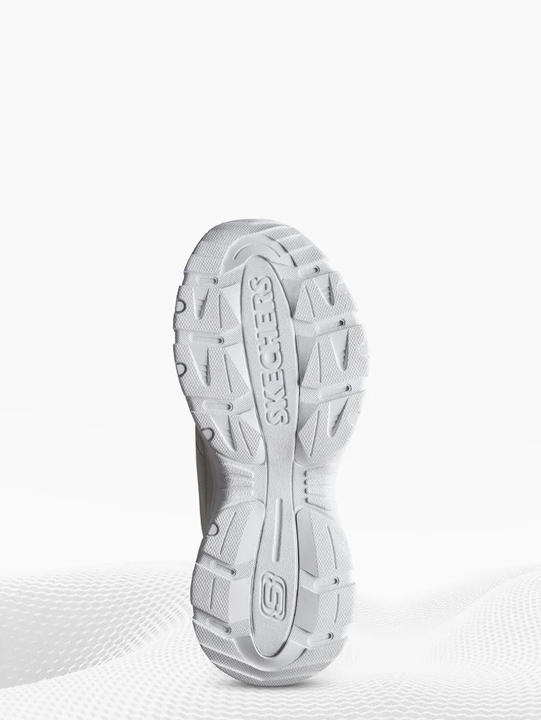 Skechers/кожаные женские массивные кроссовки на платформе; повседневная обувь на массивном каблуке; Женская Удобная обувь для папы на больной подошве; женская обувь