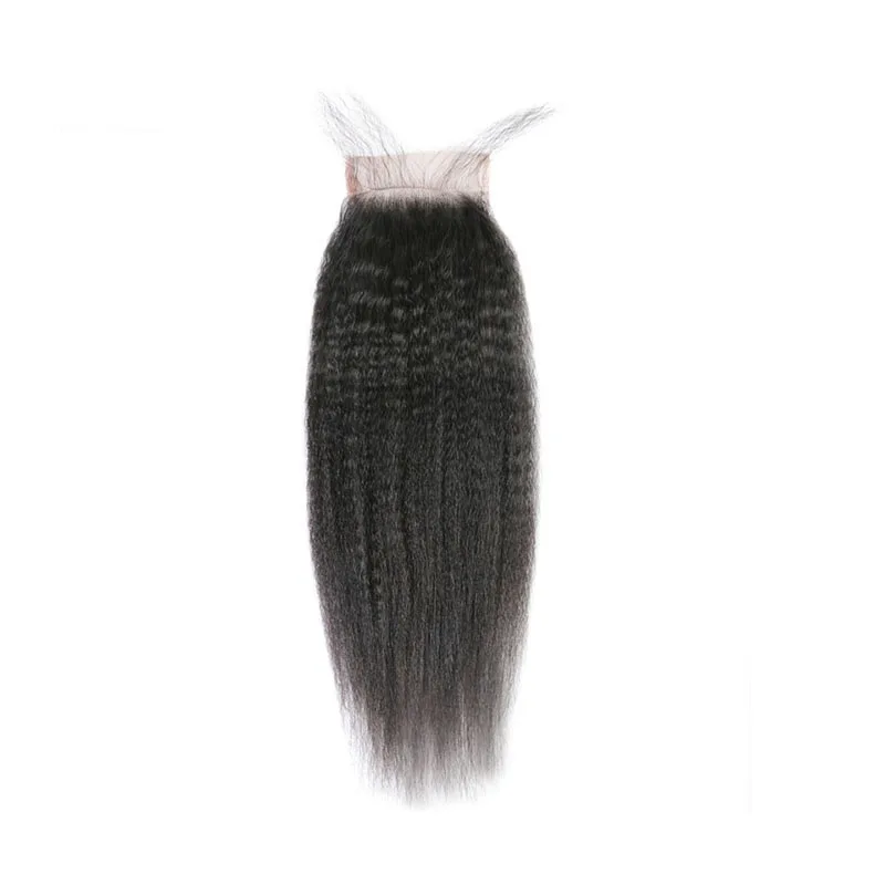 Addbeauty Human Hair Closure Kinky Straight 5x5 Remy Lace For Black Women Brazilian 10-20 Inches | Шиньоны и парики