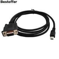 6ft rs232 db9 female jack to mini usb 5 pin male cable adapter