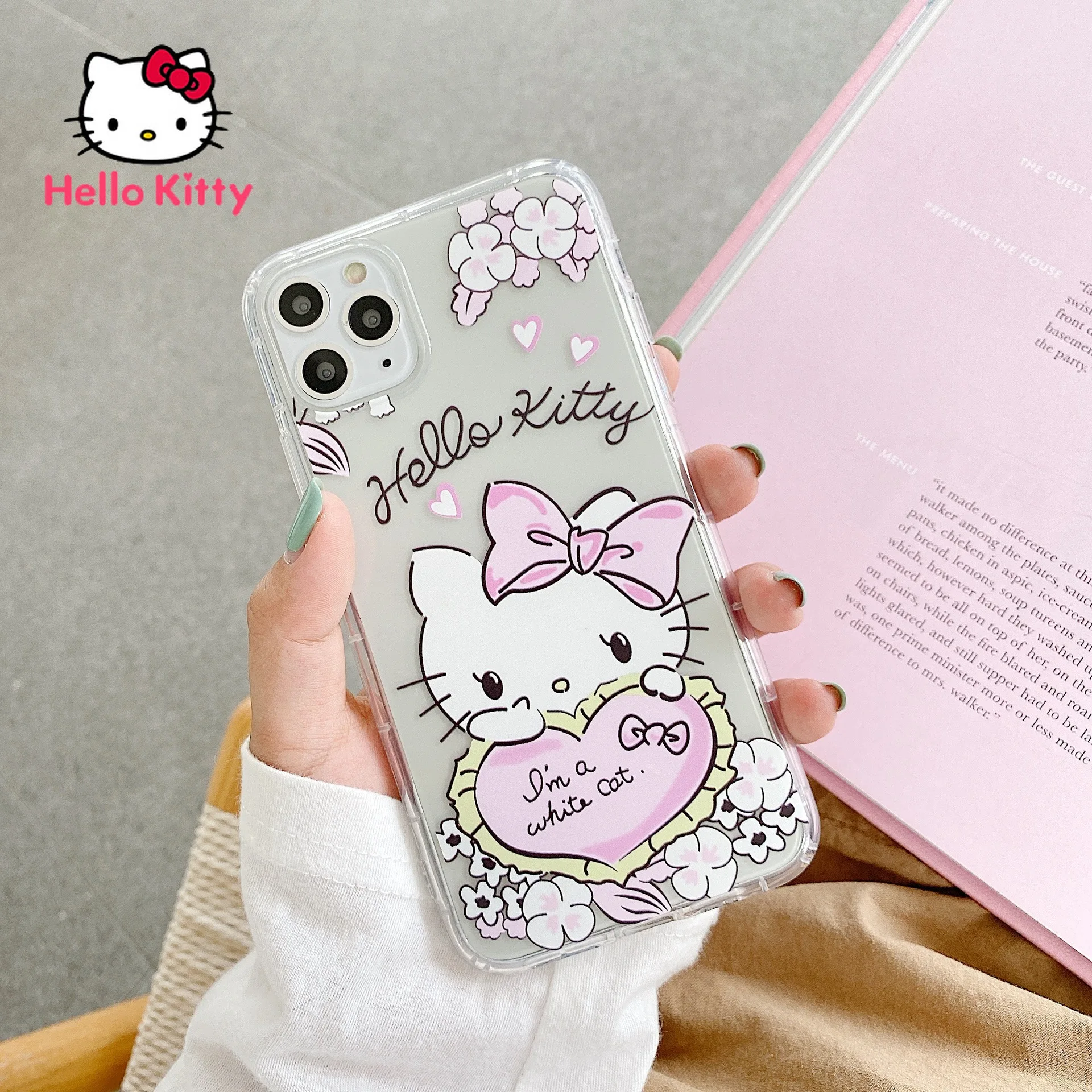 

Hello Kitty for iPhone 7/8P/X/XR/XS/XSMAX/11/12Pro/12mini creative cute cartoon mobile phone case