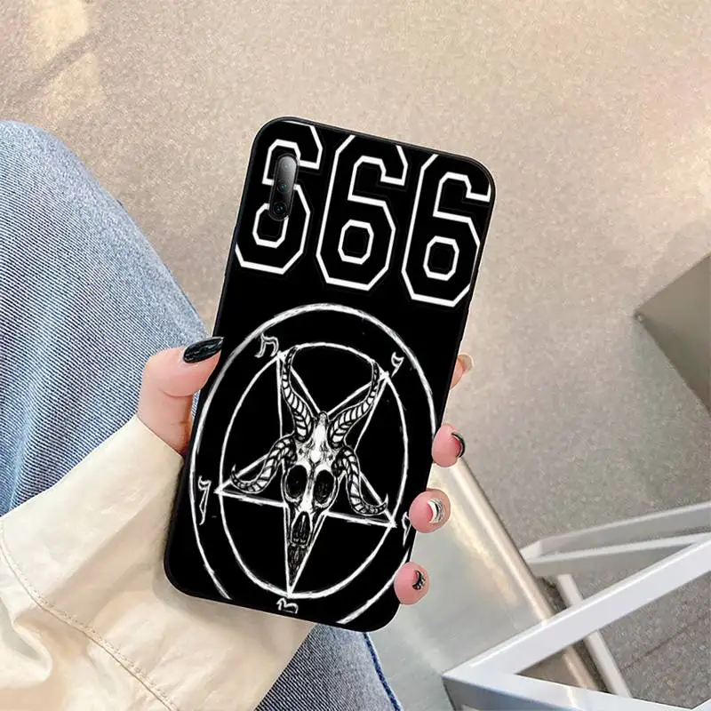 

Pentagram Demonic 666 Phone Case For Samsung J 2 4 5 6 7 prime pro plus duo Cover Fundas Coque