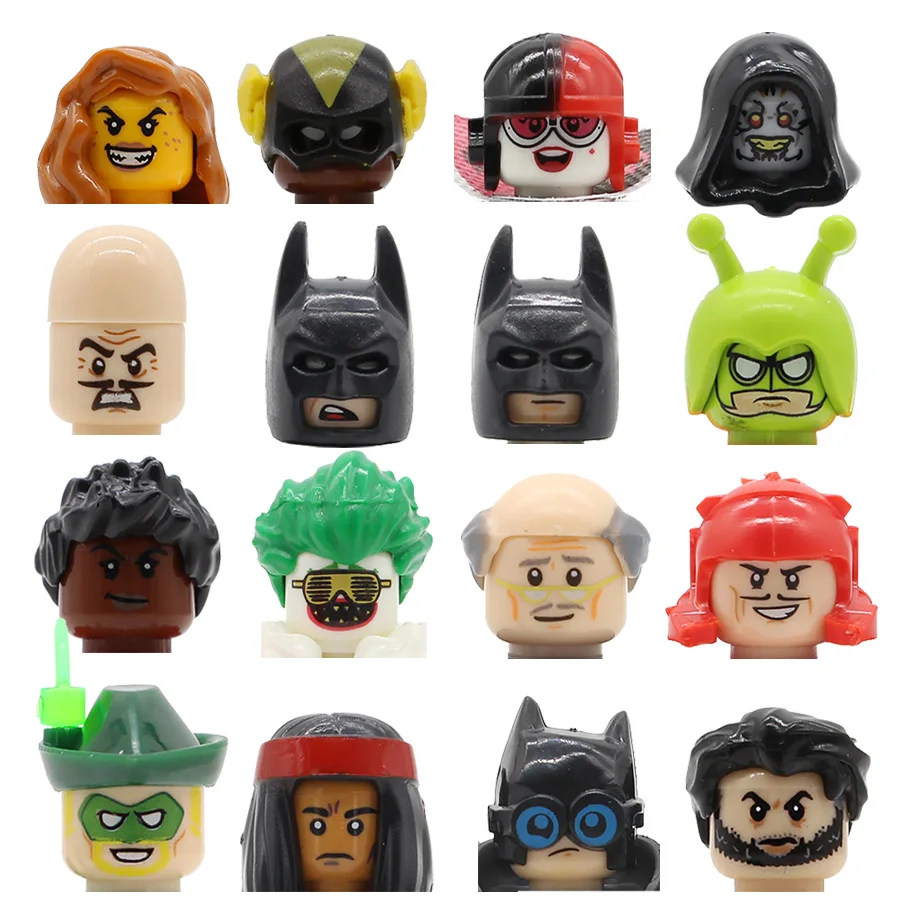 

Feleph Single Comics Figure Head PG8810 PG8111 Crazy Quilt Cacique Killer Moth Ulysses Klaw Building Blocks Kits Toys