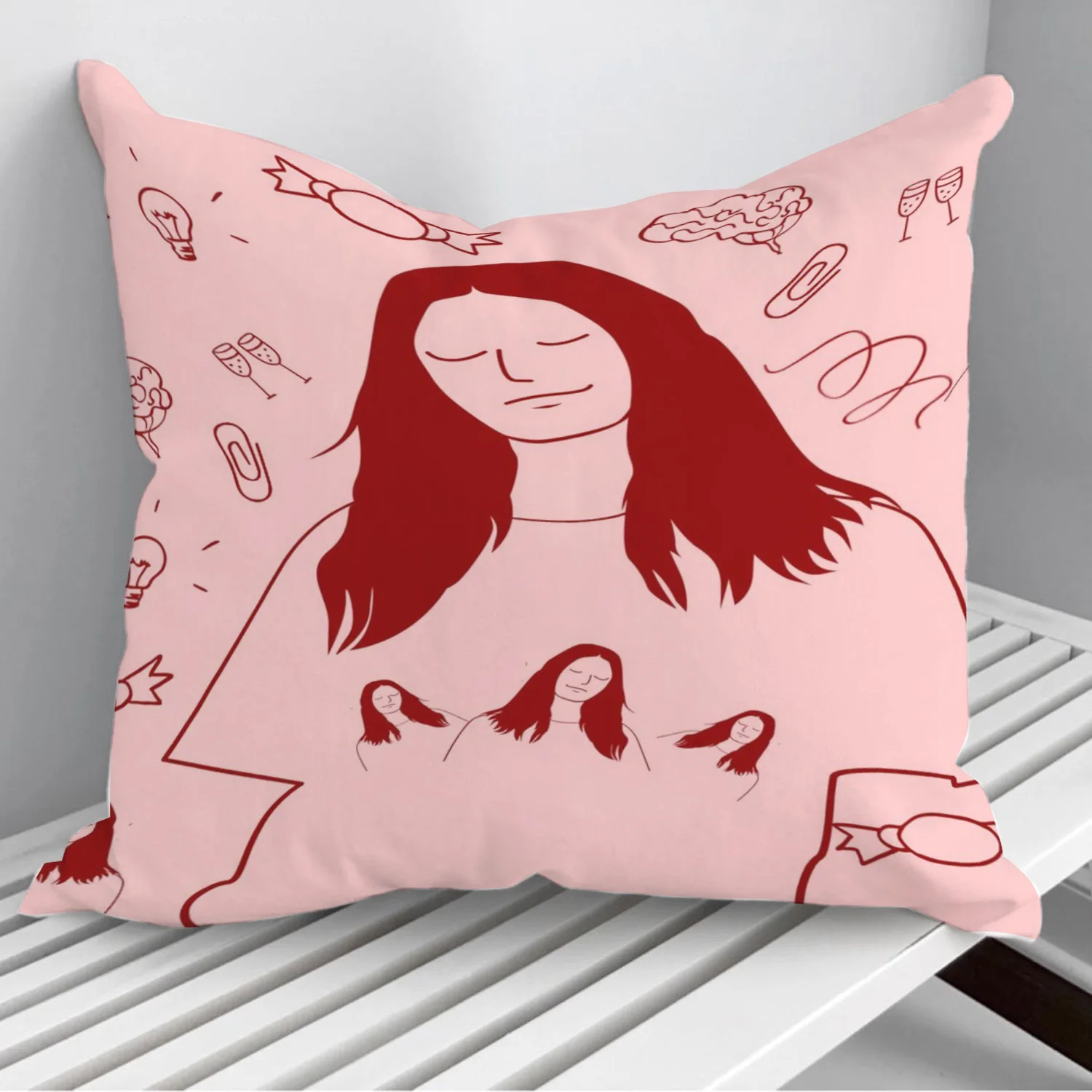 

Чехол для автомобильной подушки с рисунком Chill girl, 45*45 см