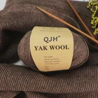 QJH 50 гмяч пряжа из коровьей шерсти ручная вязка крючком из коровьей шерсти теплые и дышащие для вязания шарфов, шапок, одежды, рукоделия