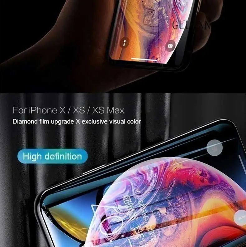 Защитное стекло с изогнутыми краями 11D для iPhone 7 8 6 6S Plus, закаленное защитное стекло для iPhone 11 Pro X XS Max XR
