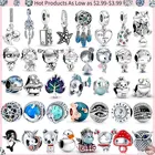 100% Настоящее серебро 925 пробы, отпечаток кошачьей лапы в форме сердца, подходит для оригинального браслета Pandora и браслета, изготовление модных ювелирных изделий своими руками