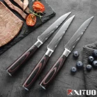 Набор зубчатых ножей для стейка XITUO Pro, кухонный нож шеф-повара из нержавеющей стали, мясницкий нож сантоку, нарезка, Мультитул для готовки