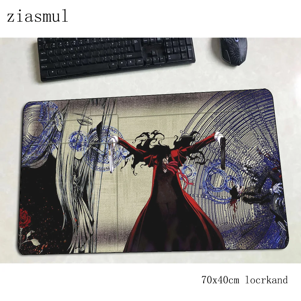 

hellsing mousepad 700x400x3mm gaming mouse pad big gamer mat High-end computer desk padmouse keyboard locrkand large play mats