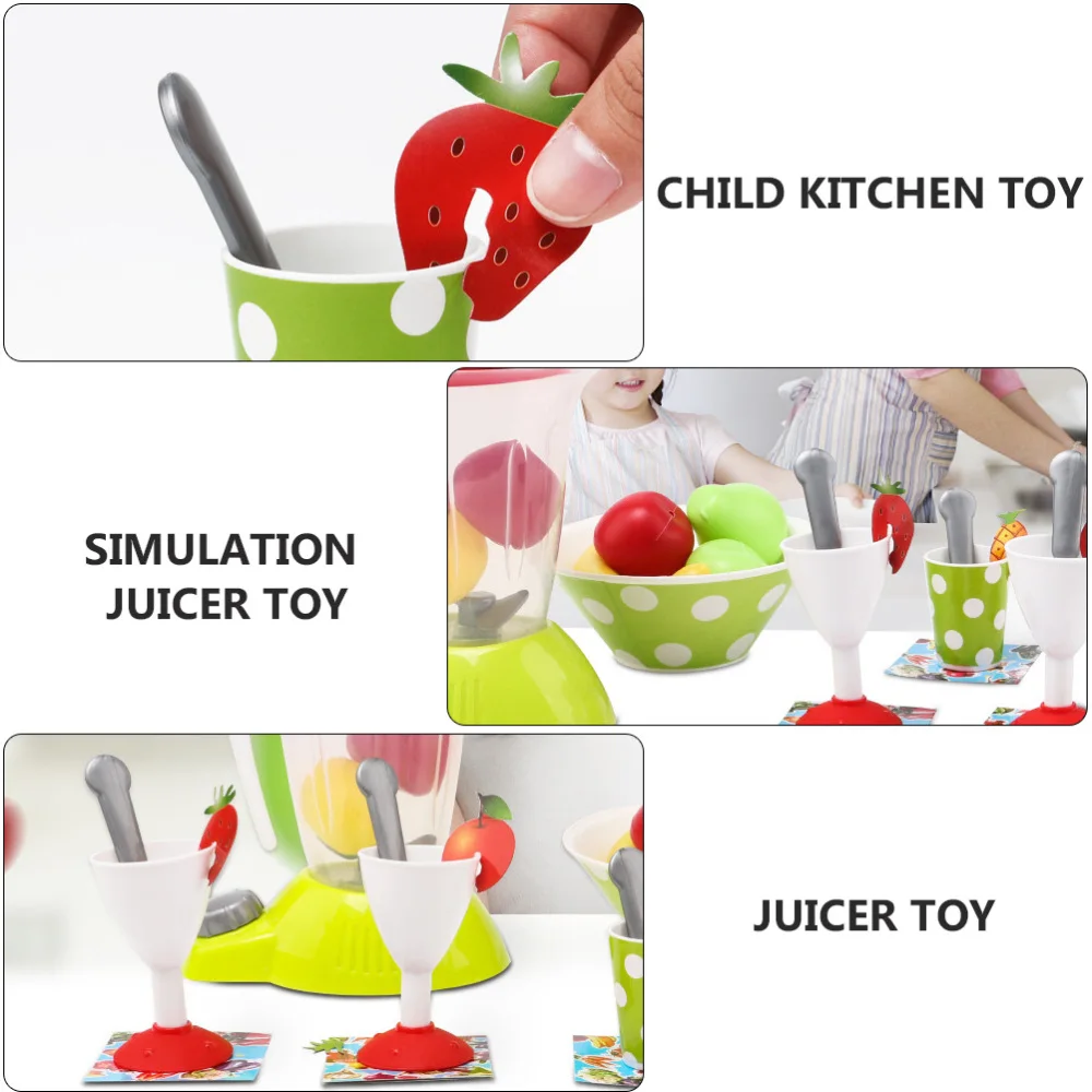 

1 Set Juicer Simulation Toys Extractor Kitchen Model Fruit
