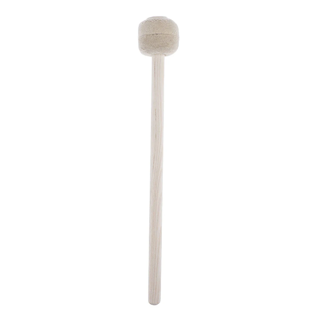 

Heavy Duty Bass Snare Drum Mallet Wool Felt Head Percussion Accessory