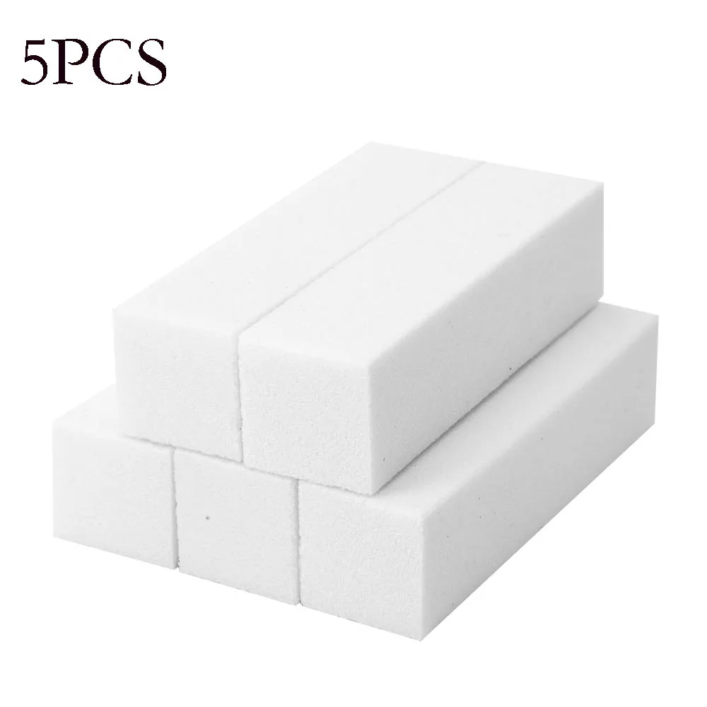 5pcs set 6 1/5/10 шт розовый Форма ногтей Полировщики для ногтей шлифовальная пилка для ногтей cо шлифовальными буферными резцами, блок для ногтей Маникюр Педикюр шлифовальный буфер полоски для ногтей, для маникюра - Цвет: 5pcs set 6