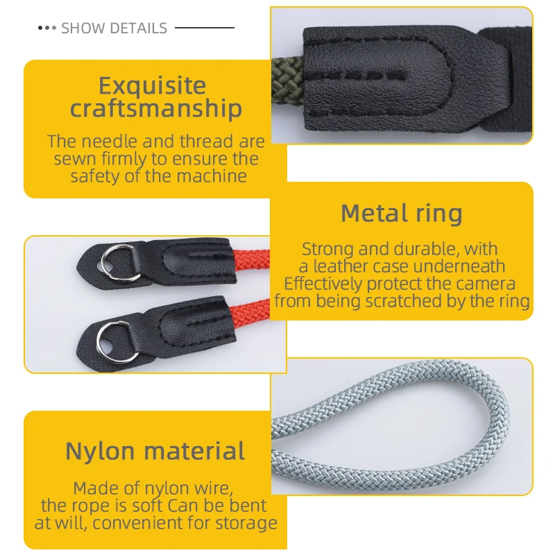 Веревка для альпинизма ремень камеры микро Одиночная камера с ретро-камерой