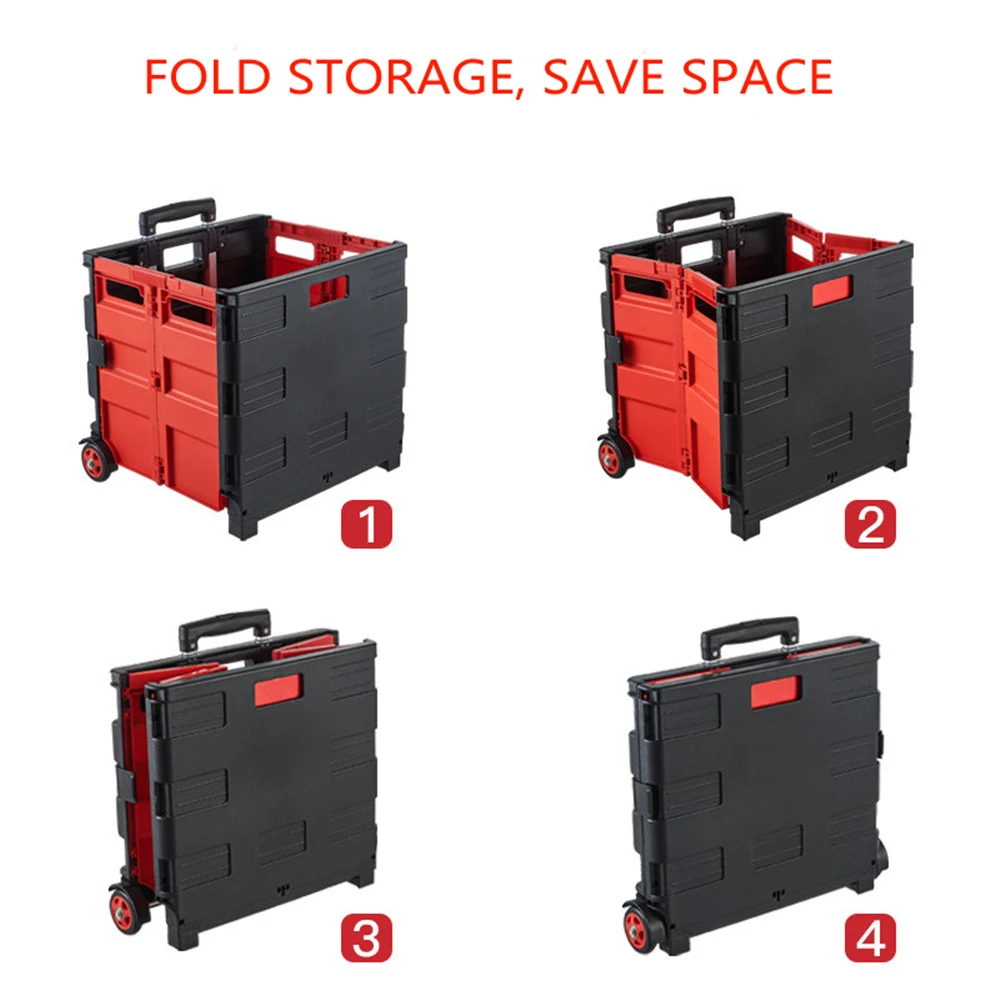 B LIFE мульти Функция складной колесный корзина Портативный Легкая ручная тележка