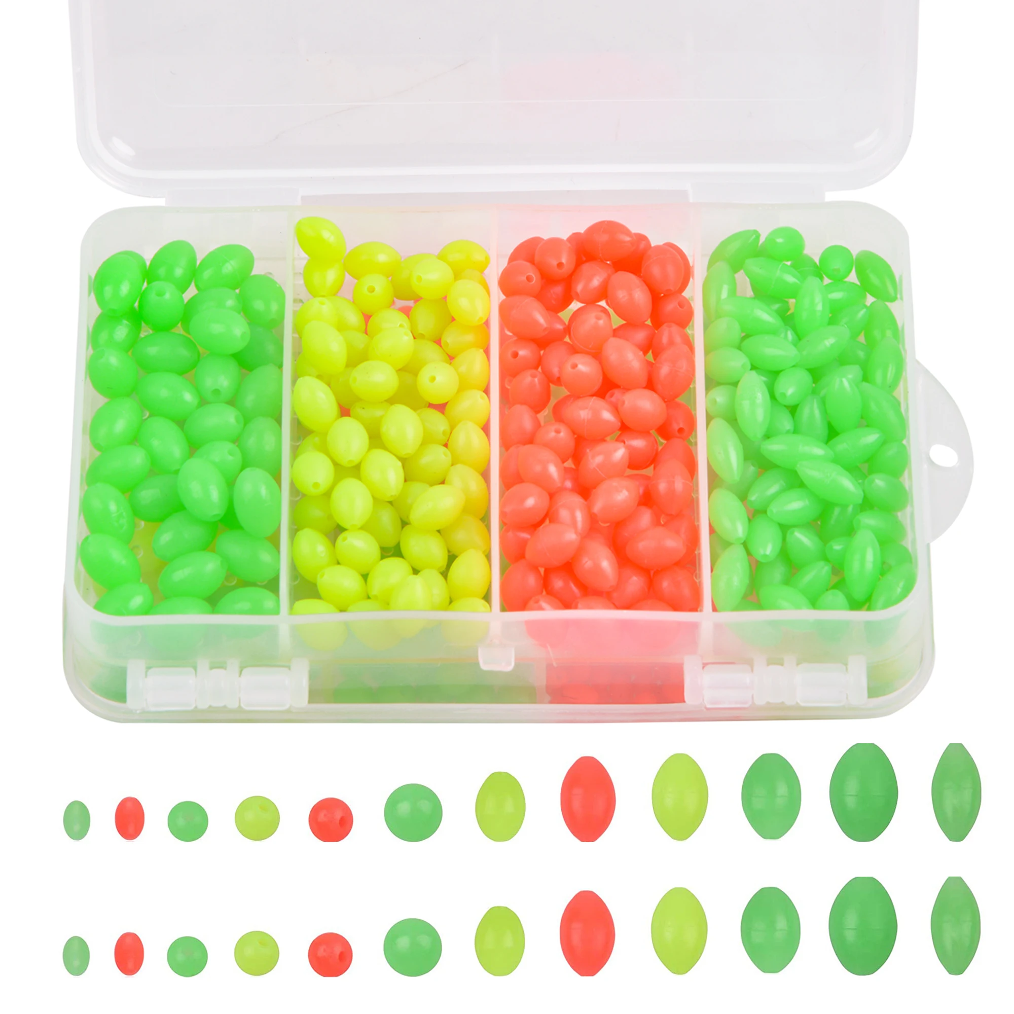 1000 шт. рыболовные бусины приманки яйца мягкие пластиковые овальные круглые