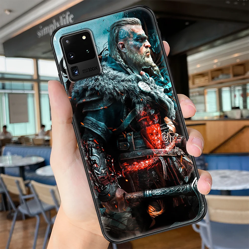 

Game Assassins Creeds Phone case For Samsung Galaxy Note 4 8 9 10 20 S8 S9 S10 S10E S20 Plus UITRA Ultra black painting coque