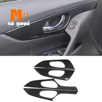 abs carbon fiber for nissan x trail x trail t32 2014 15 16 17 2018 2019 2020 inner door bowl cover trim car styling accessories