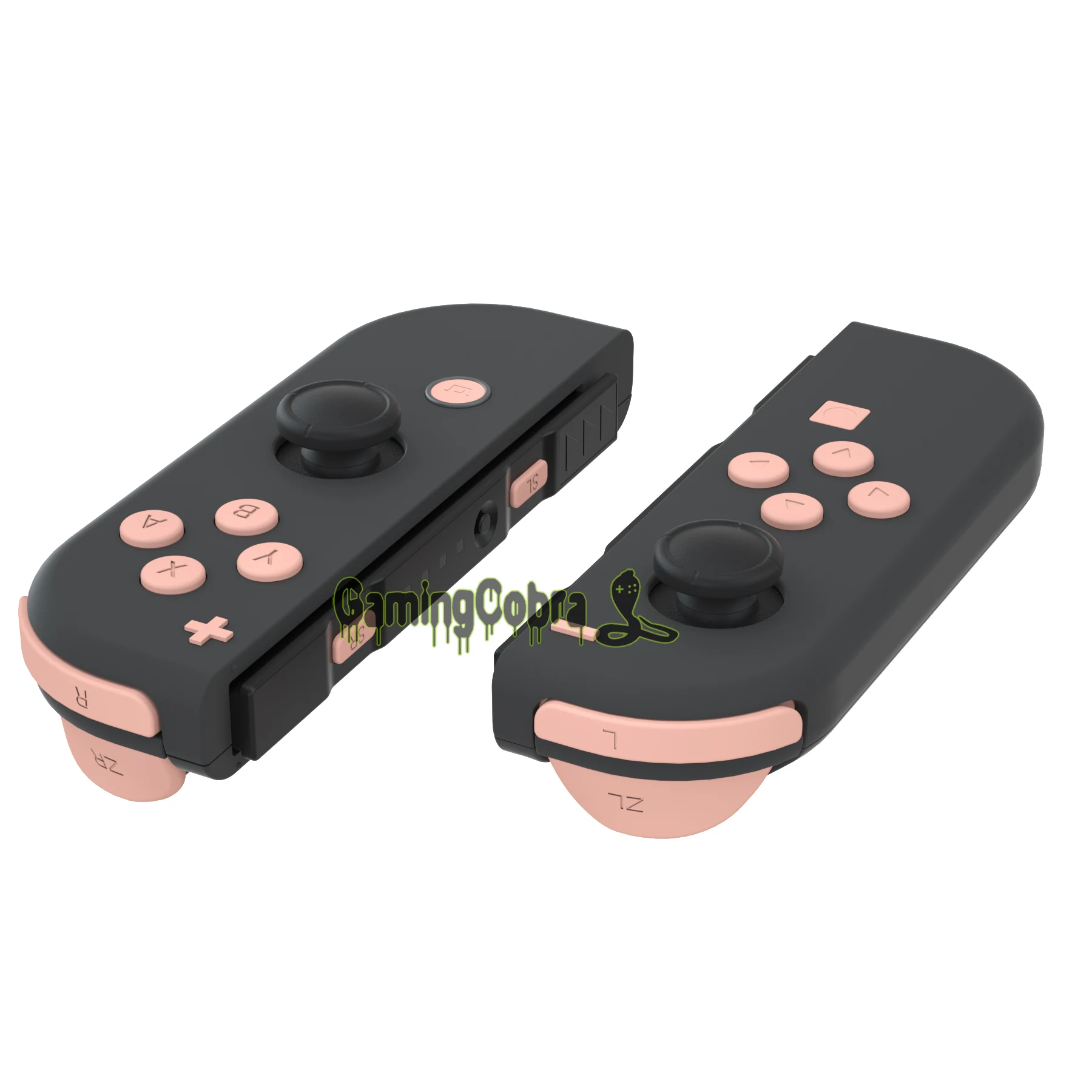 eXtremeRate Mandys Pink ABXY Direction Keys SR SL L R ZR ZL Trigger Full Set Buttons with Tools for NS Switch & OLED JoyCon