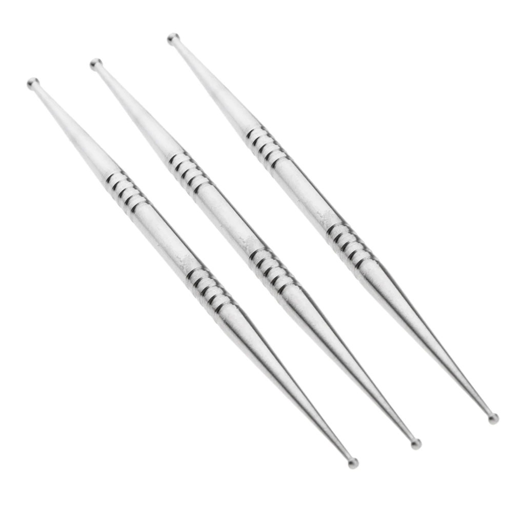 

Cuticle Pusher Remover, Cuticle Tools, Manicure Sets, Double Ended, Stainless Steel 3 Pieces