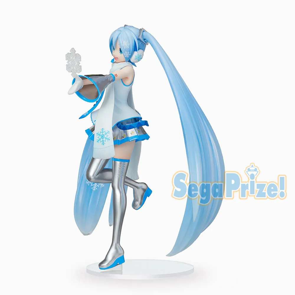 Оригинальная фигурка SEGA Miku Сноу версия. Фигурка SPM модель куклы из ПВХ