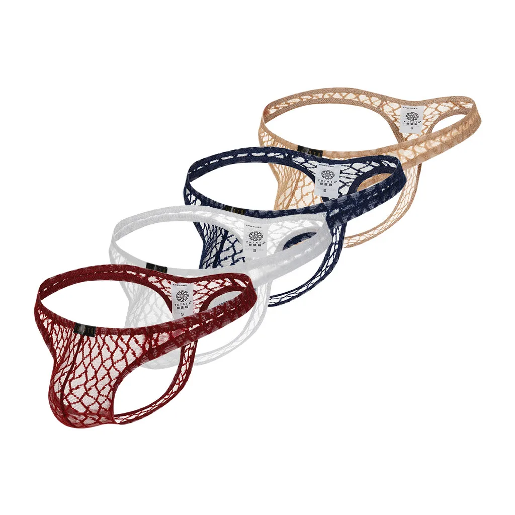 

Мужское сексуальное нижнее белье для мужчин, сексуальный комплект, бюстгальтер, нижнее белье, кружевные сетчатые стринги, Трусы, нижнее бел...
