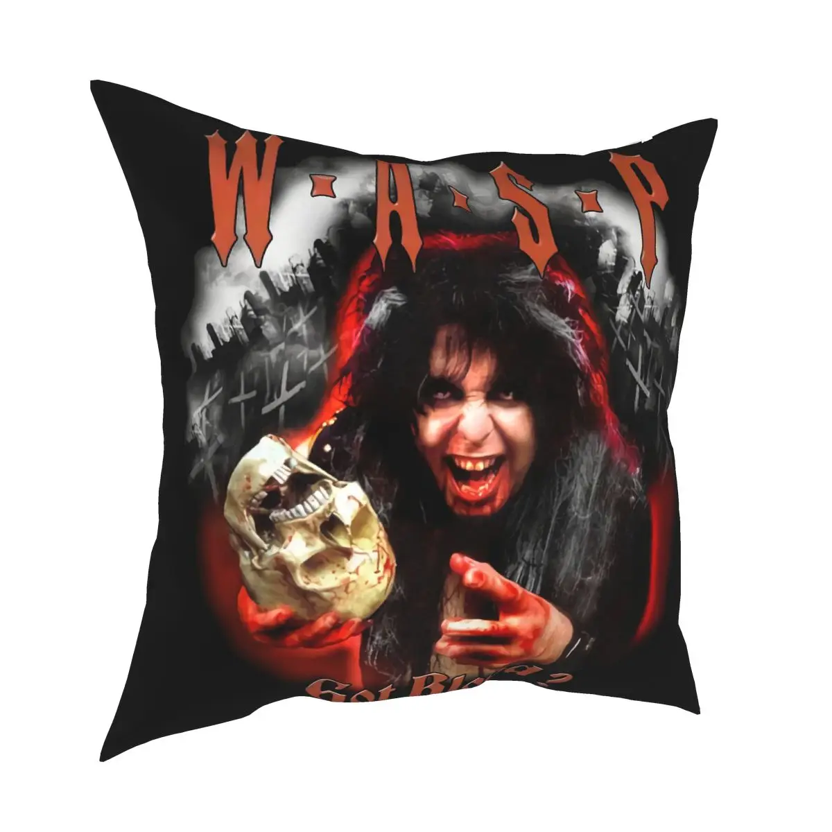 

Чехол для подушки в стиле ретро, с изображением осы и крови, хэви-метал