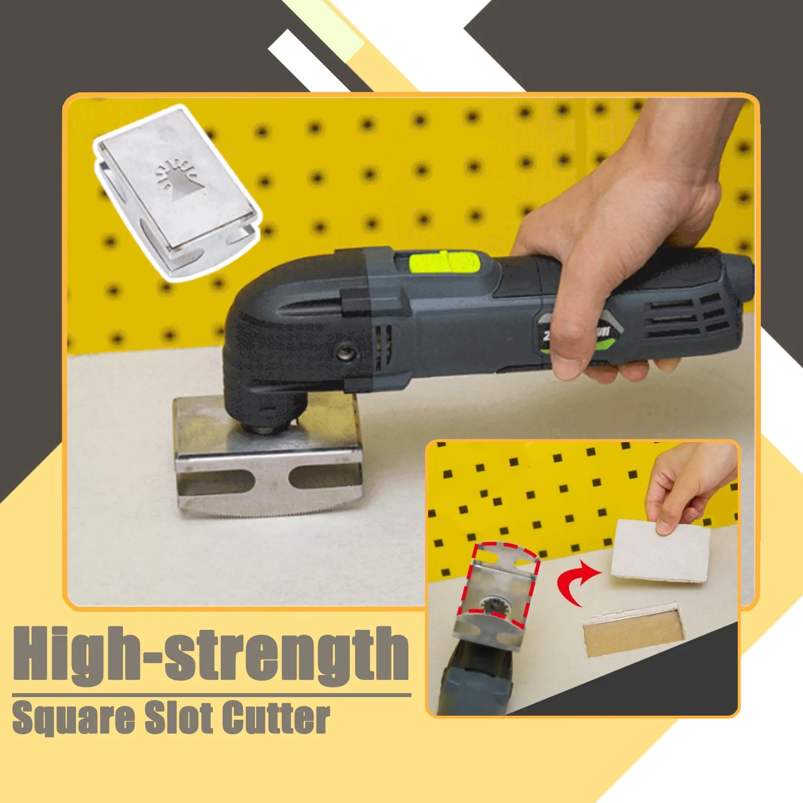 

Square Slot Cutter Universal For Plasterboard Dry Wall Single Double Gang Socket Holes Opener Tools Woodworking Accessore