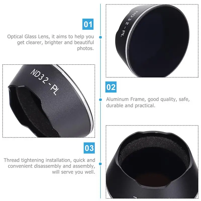

4pcs Portable Lightweight Convenient Photography Lens Filter Lens Beautify Lens External Lens