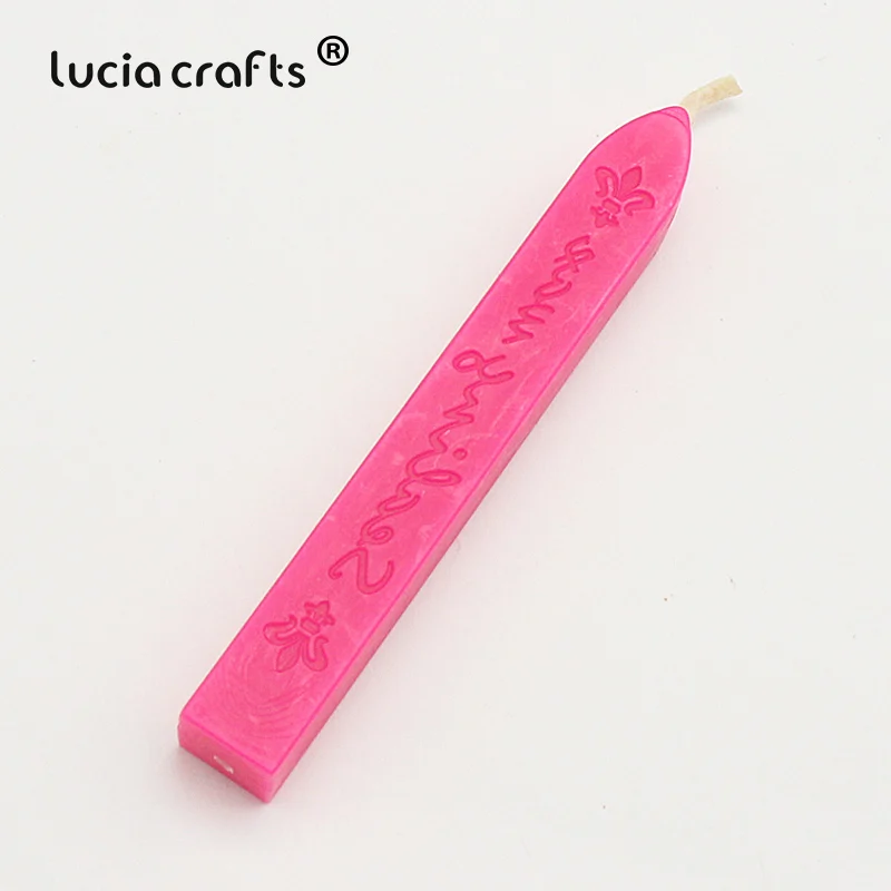 C9 rose red Распродажа! Lucia crafts 9*1,1*1,1 см красочные уплотнительные восковые палочки штамп воск для документов запечатывания 1 шт./лот I1108 - Цвет: C9 rose red