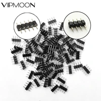 10 100pcs 4 pin 5pin needle rgb rgbw connector adapter male double insert for rgb rgbw 5050 3528 2835 led strip light new