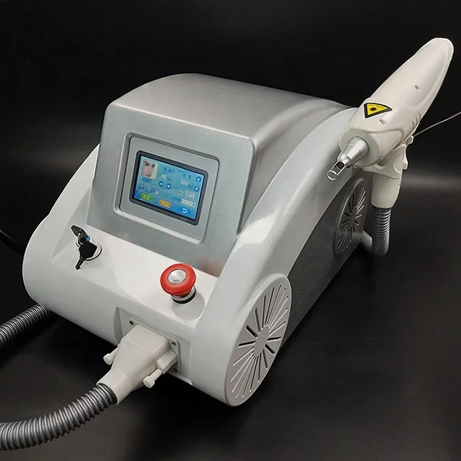 Professional pigmentation removal q-switch nd yag laser tattoo removal machine cost with1064 532 1320 Nm heads