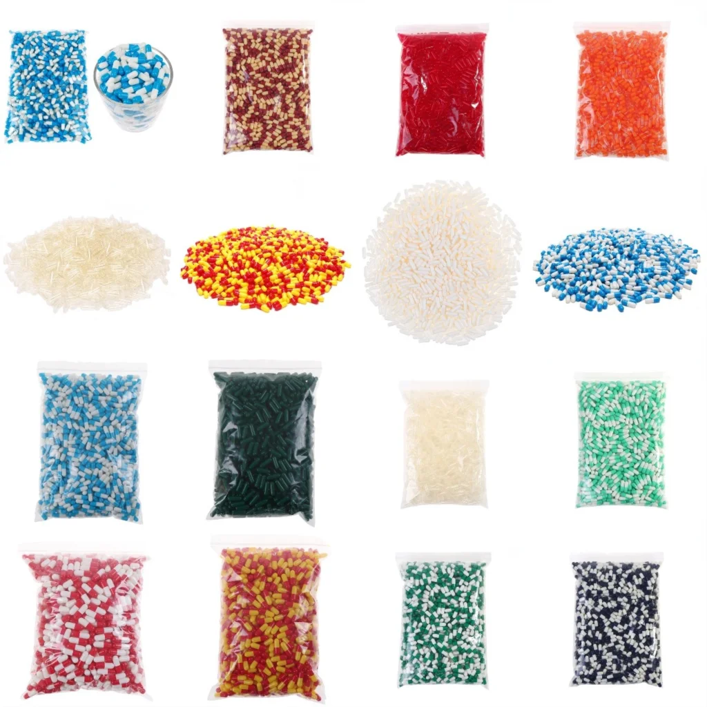 

1000pcs/set 1#/2# Empty Gelatin Capsules Empty Hard Gelatin Capsule Clear Kosher Gel Medicine Pill Vitamins Empty Pill Capsule
