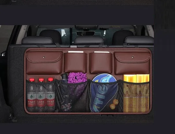 Универсальный автомобильный сетчатый органайзер для багажника регулируемая