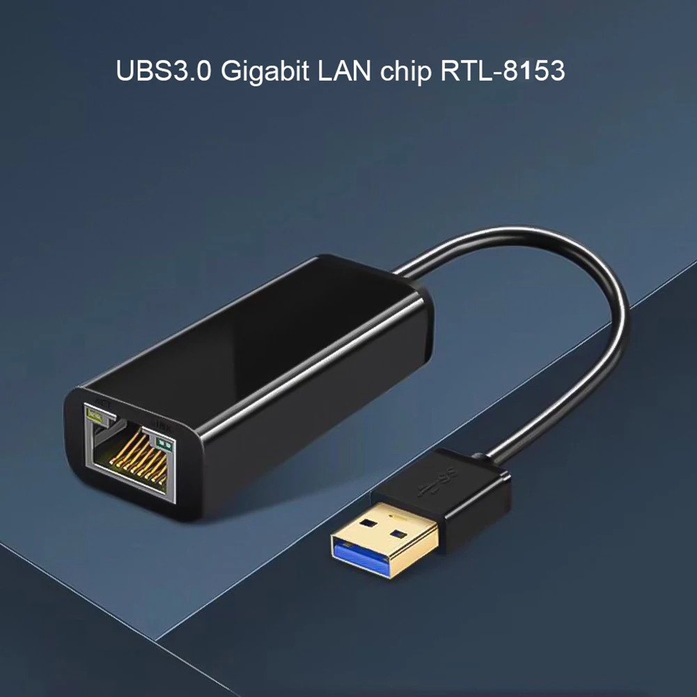 USB 3.0 Ethernet Adapter Network Card to RJ45 Lan 10/100/1000Mbps Gigabit LAN for Laptop PC Smart TV Box | Компьютеры и офис